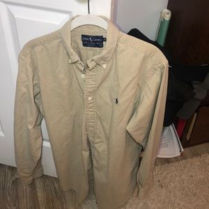 Nude colored Polo Button Down